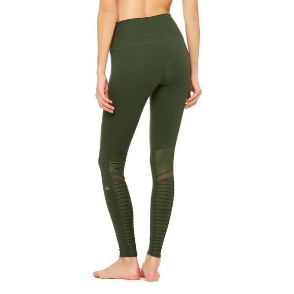 ALO YOGA Motto Leggings- Dark Hunter Green Size S - Picture 9 of 10